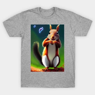 SQUIRREL WATCHING FIREFLIES T-Shirt